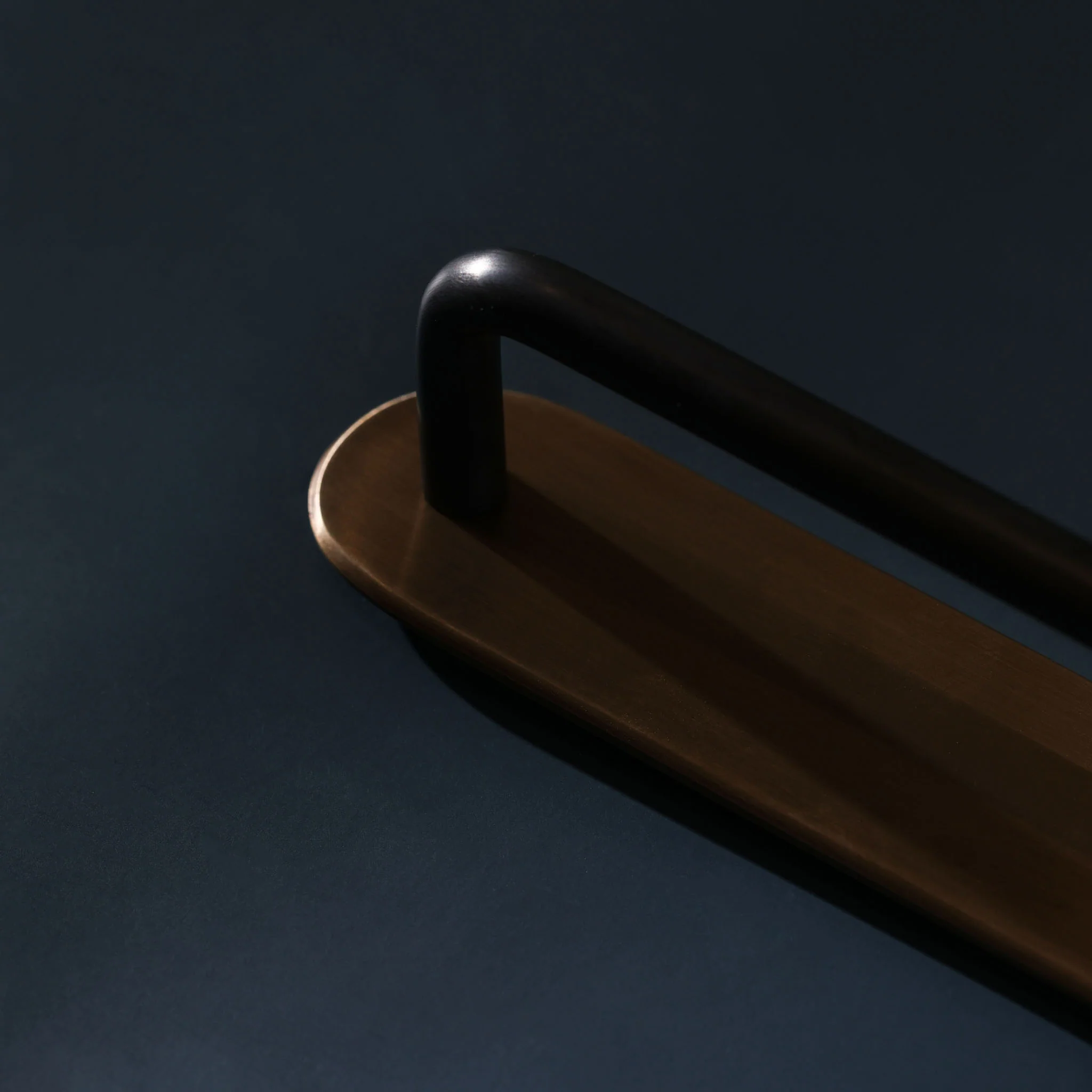Curved Appliance Pull Backplate - Antique Bronze - Image 5