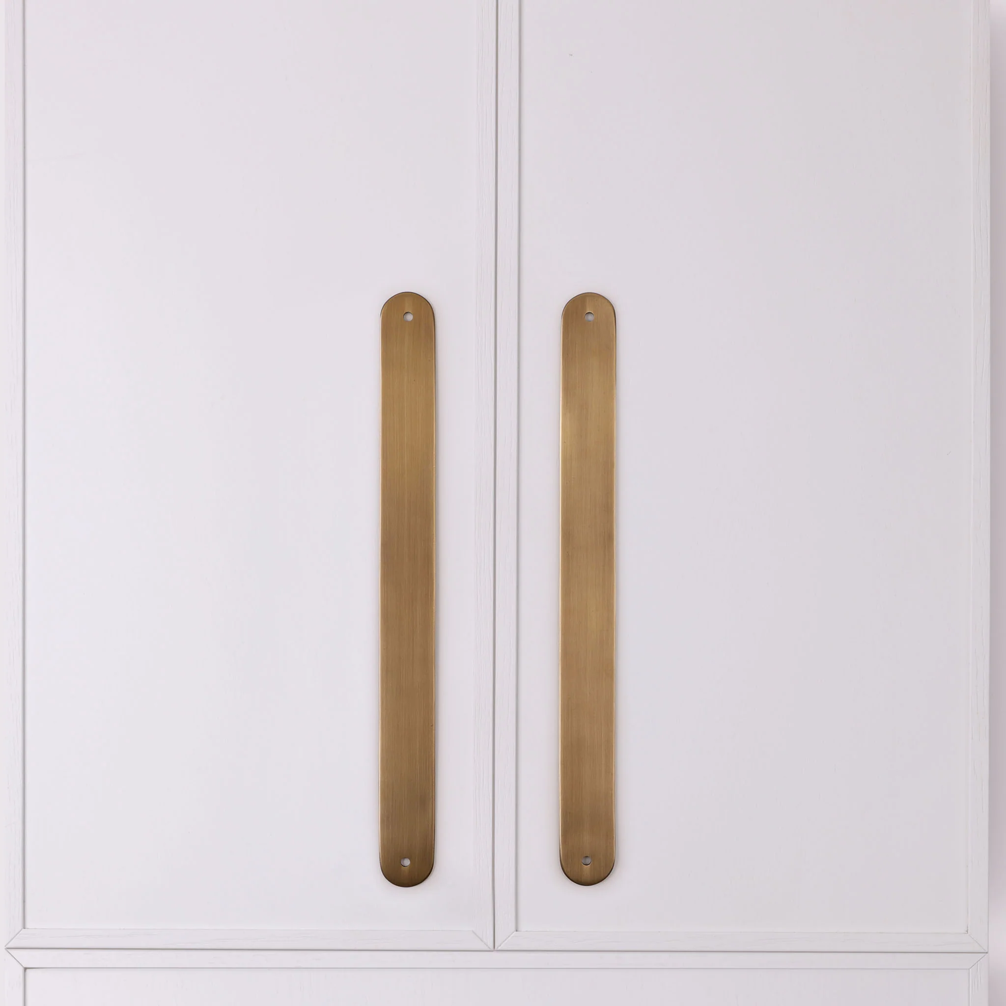 Curved Appliance Pull Backplate - Acid Wash Brass - Image 3
