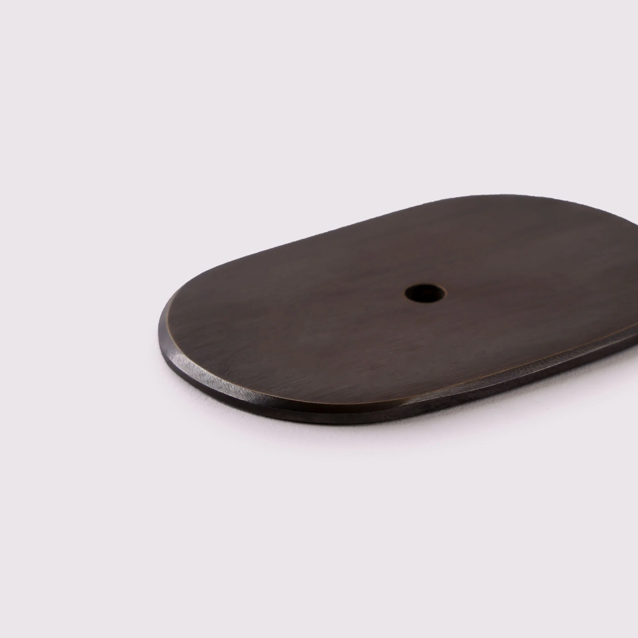 Curved Knob Backplate - Antique Bronze - Image 3