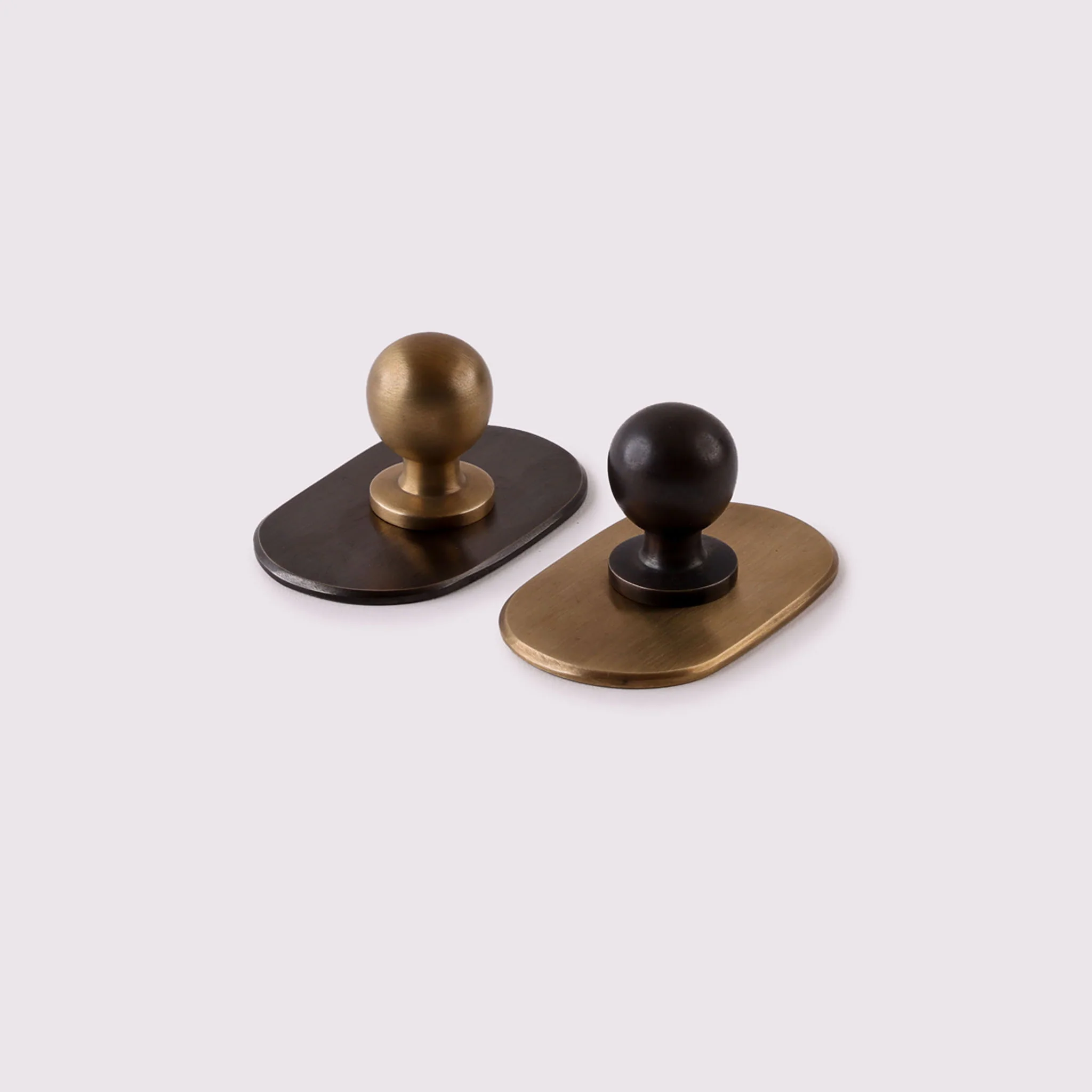 Curved Knob Backplate - Antique Bronze - Image 4