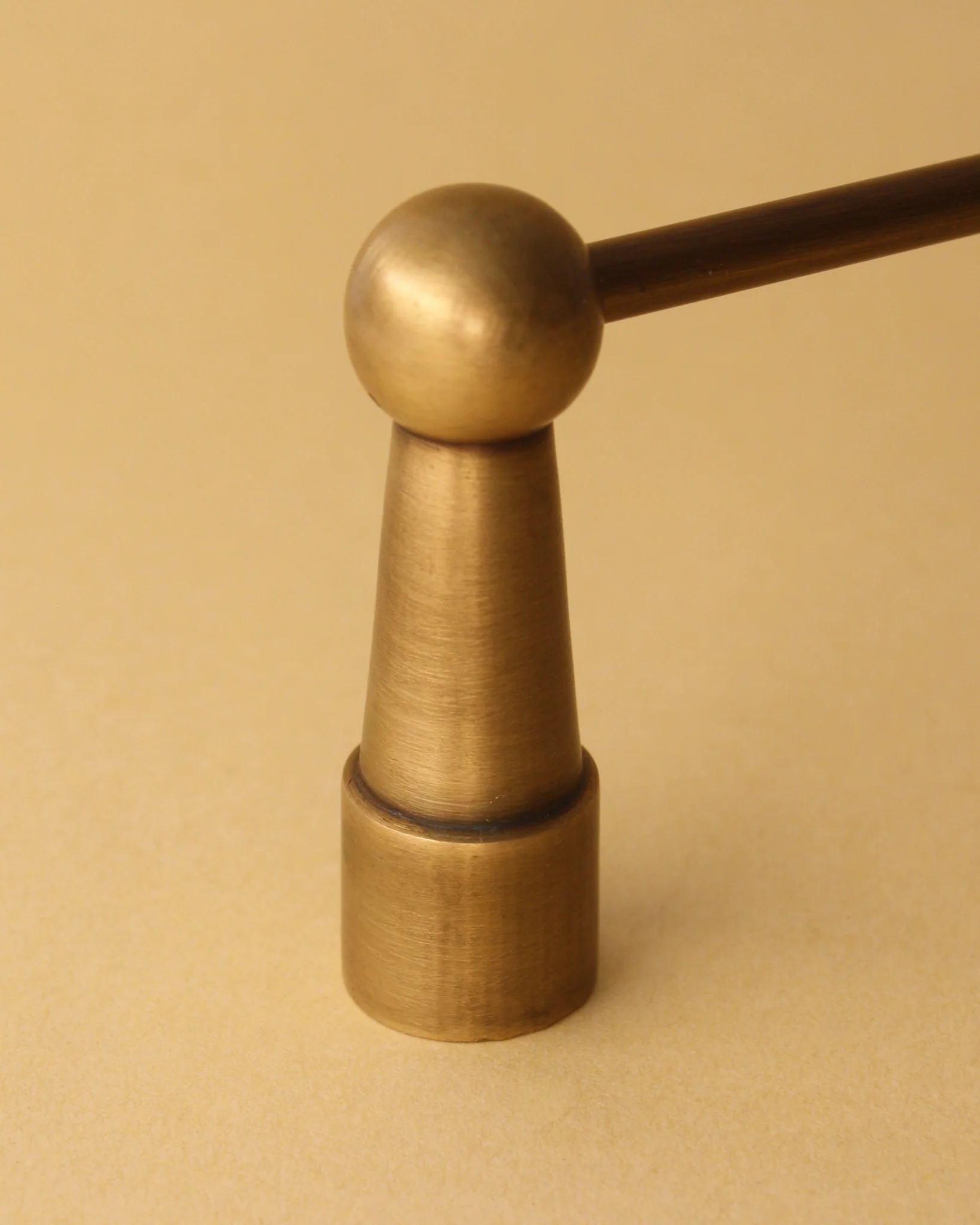 Gallery Rail End Post - Acid Washed Brass - Image 3