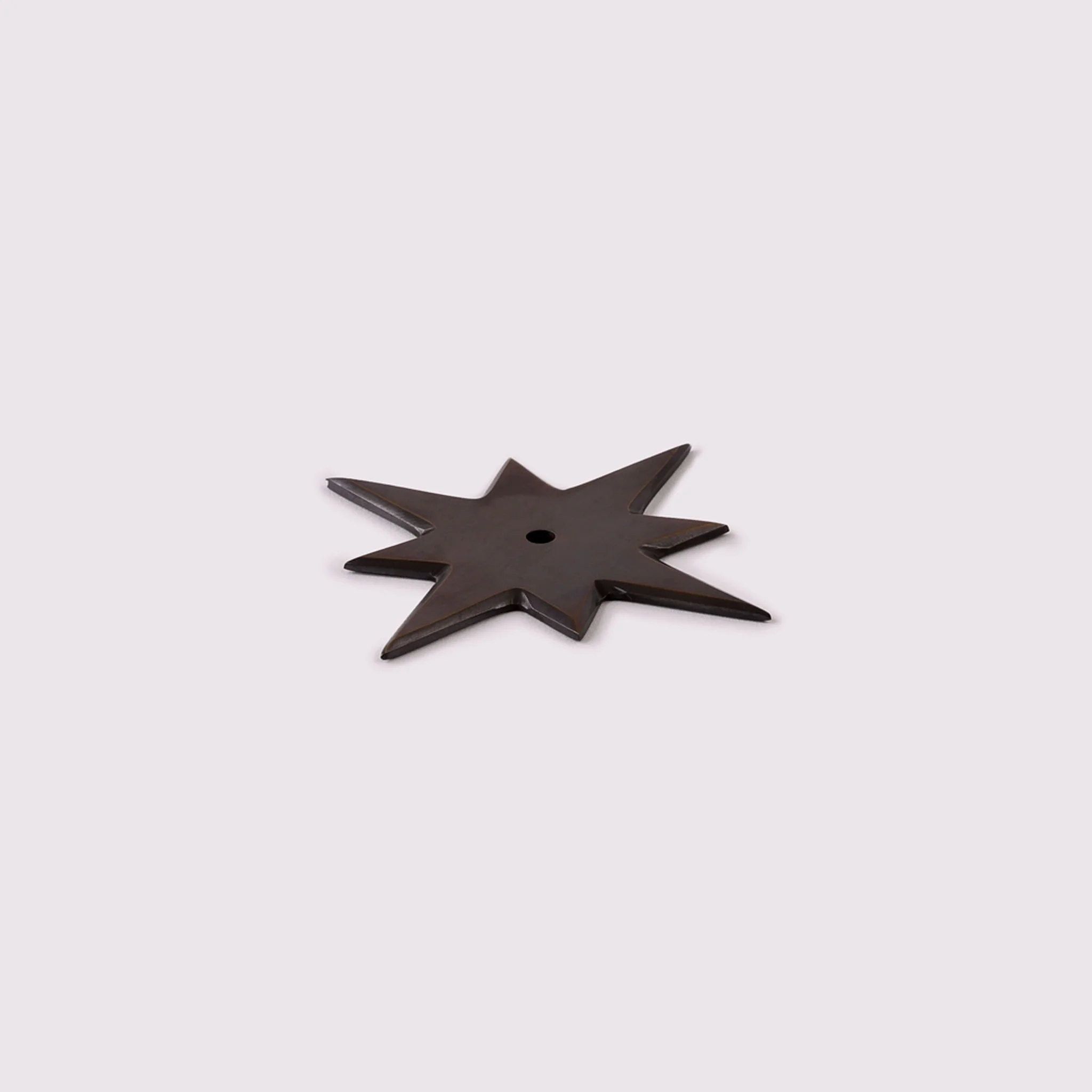Star Knob Backplate - Antique Bronze - Image 3