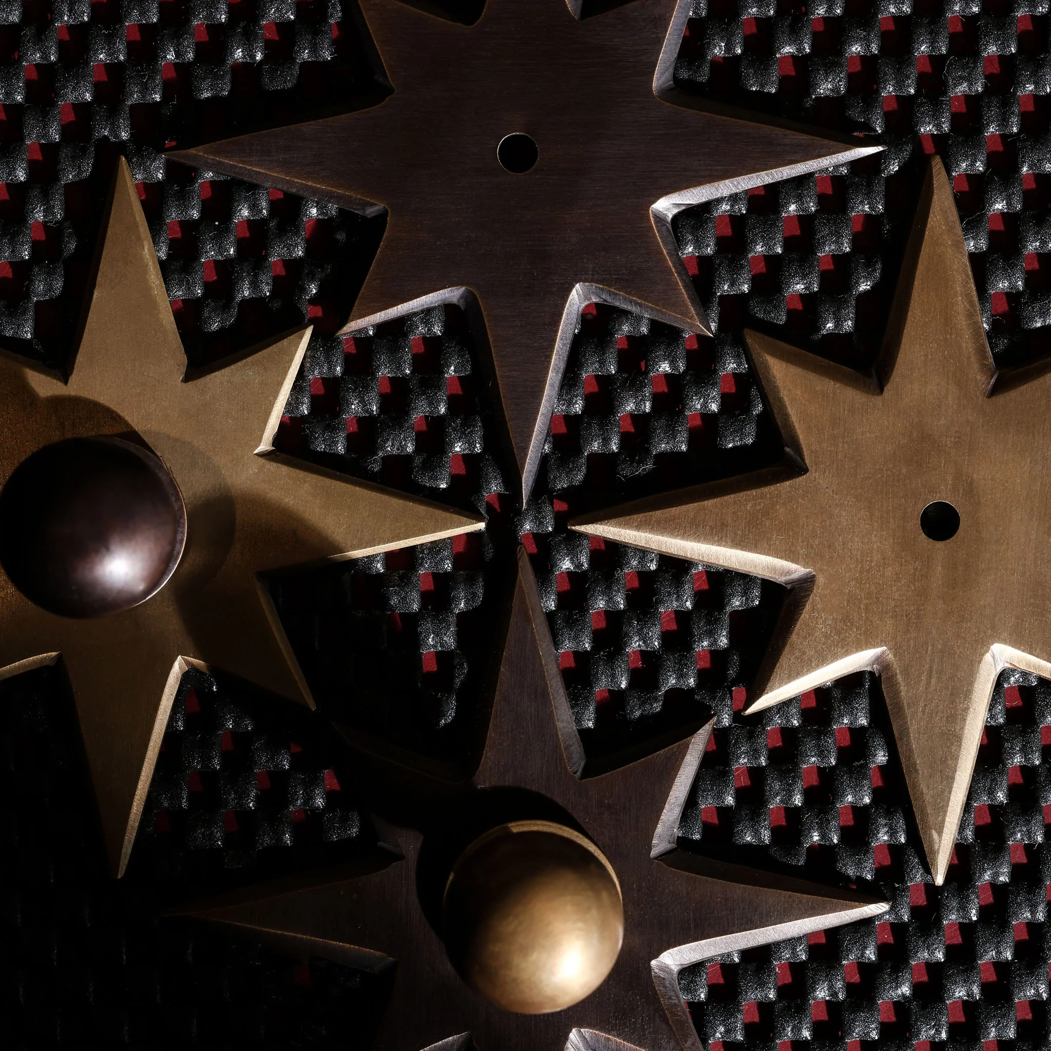 Star Knob Backplate - Antique Bronze - Image 4