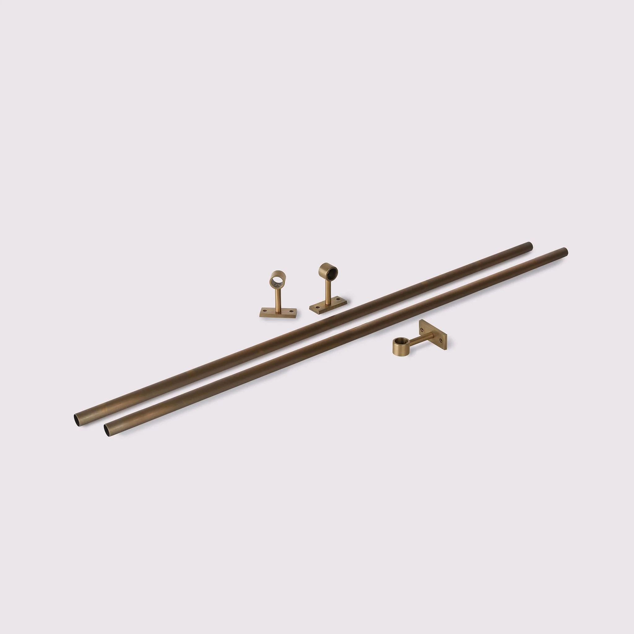 Hanging Rail Extension Pack - 900mm Acid Washed Brass - Image 3
