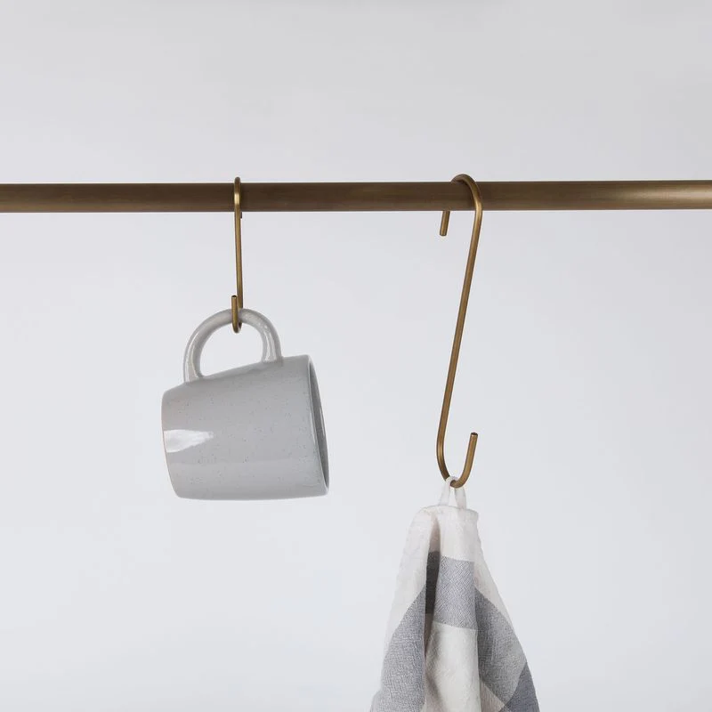Hanging Rail Extension Pack - 900mm Acid Washed Brass - Image 4