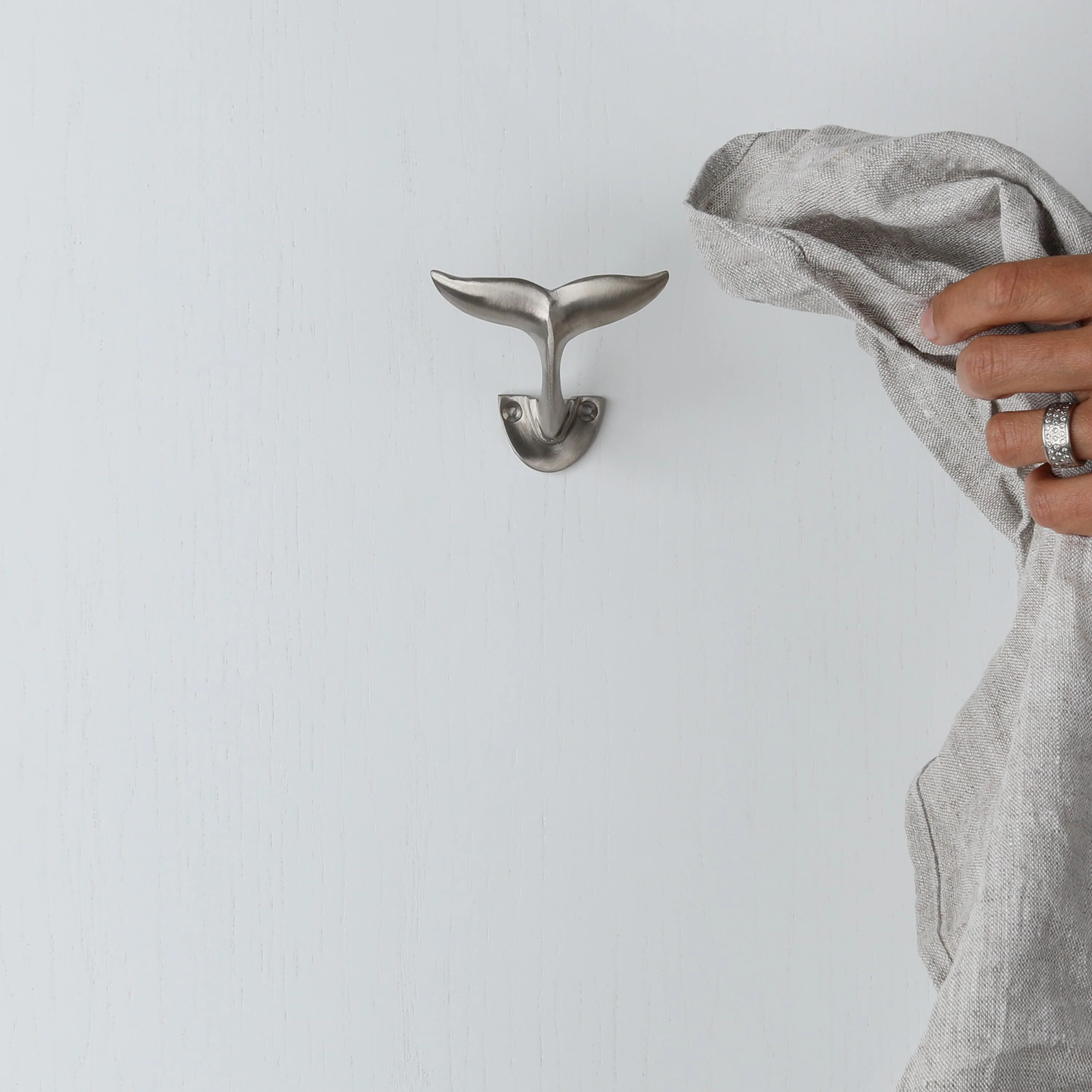 Whale Tail Hook - Satin Nickel - Image 6